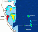 Tauchplatz Karte von Safaga, Ägypten
